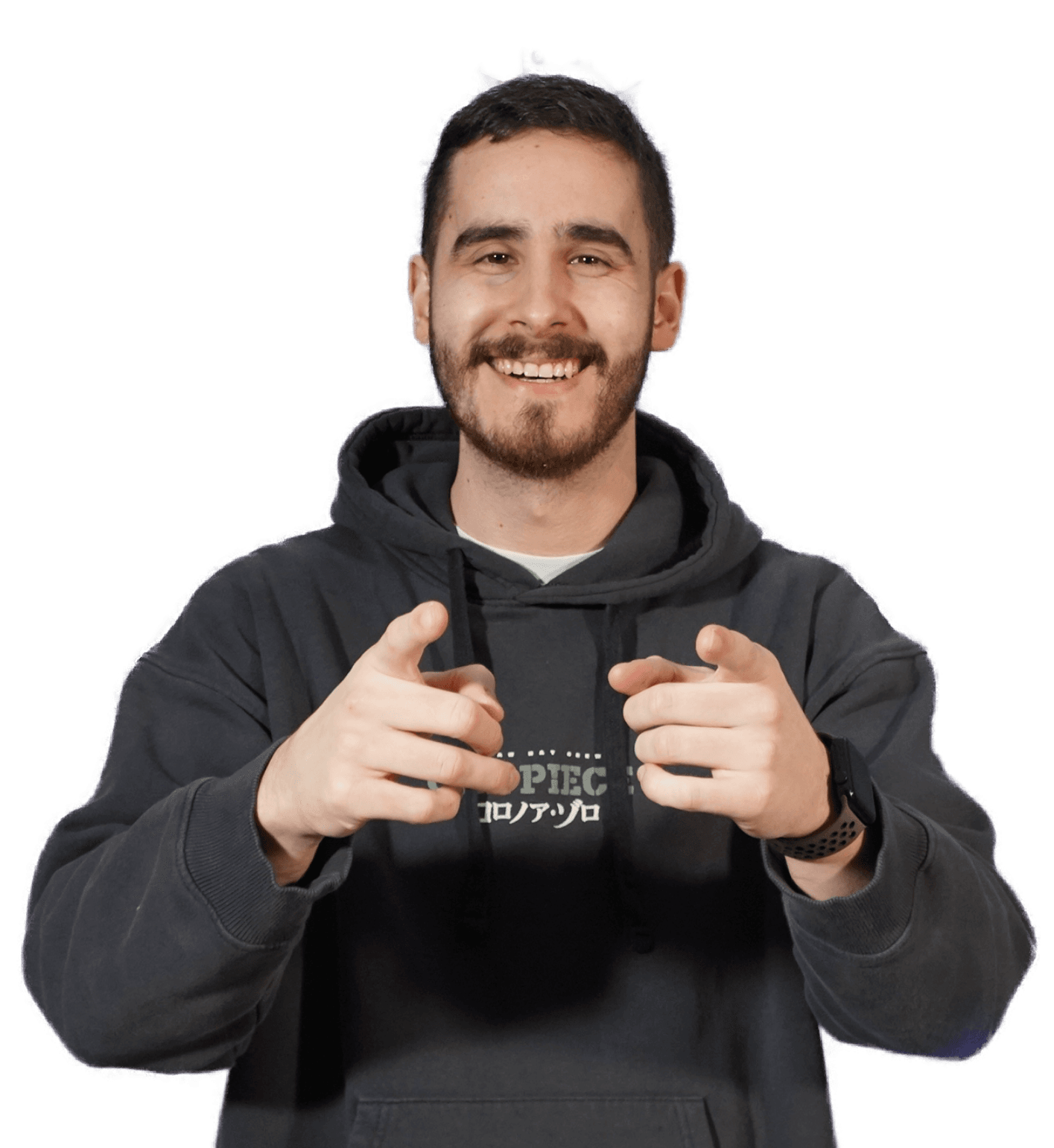 Martín Sorga sorrindo